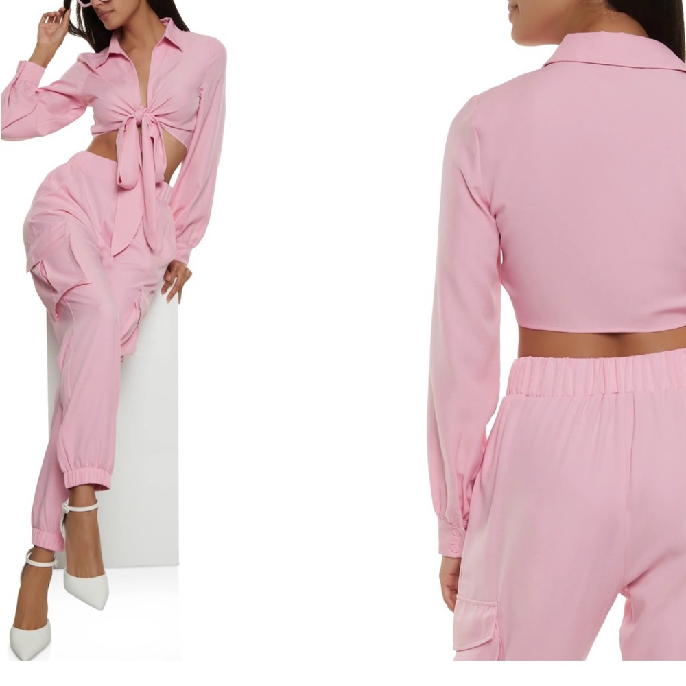 Brand new pink two piece set